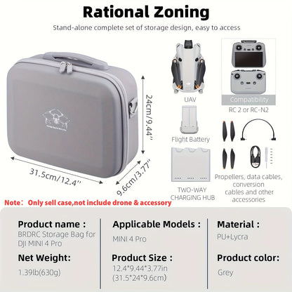 Sac de rangement Portable en cuir de grande capacité pour DJI Mini 4 Pro