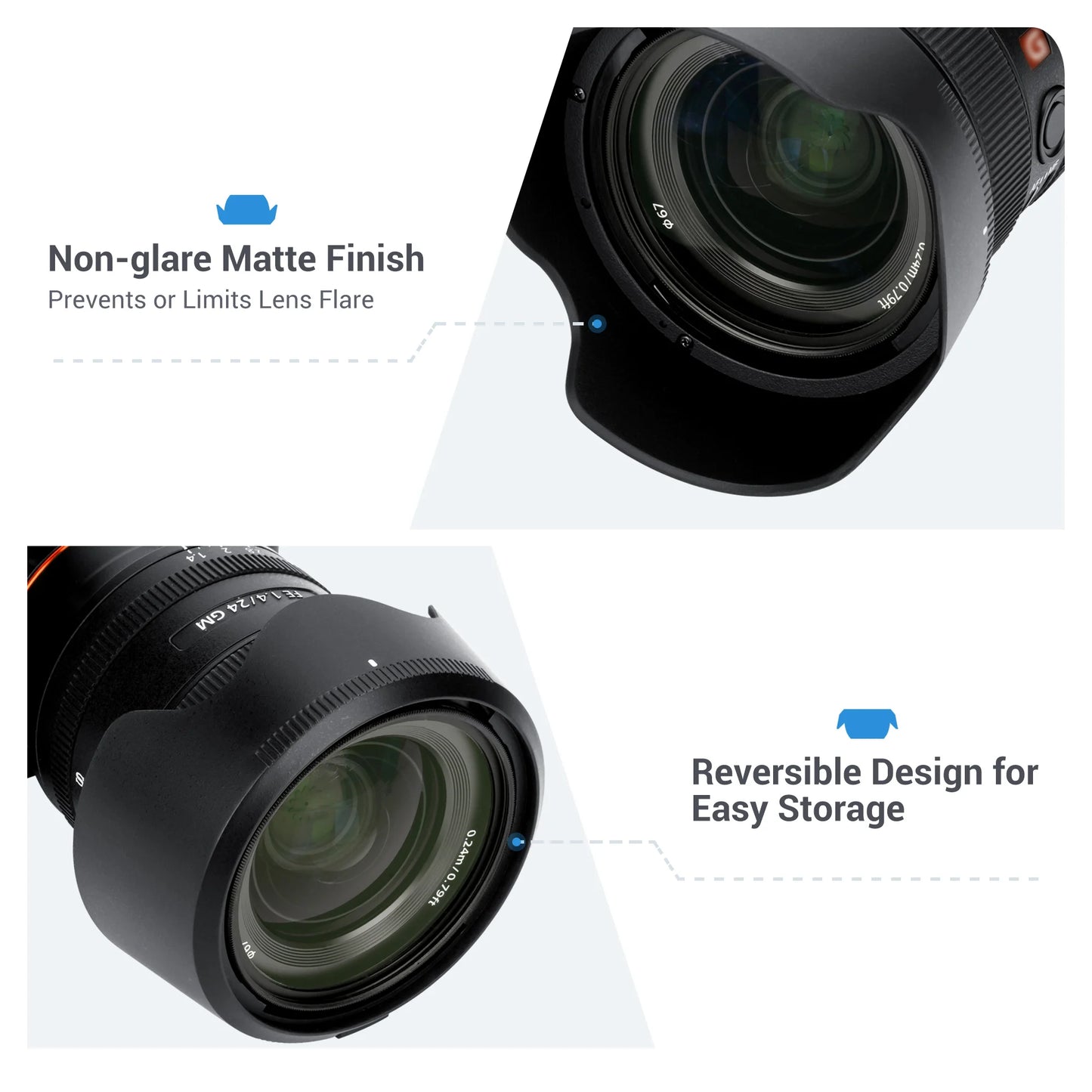 Pare-soleil JJC ALC-SH154 pour Sony FE 24mm f/1.4 GM