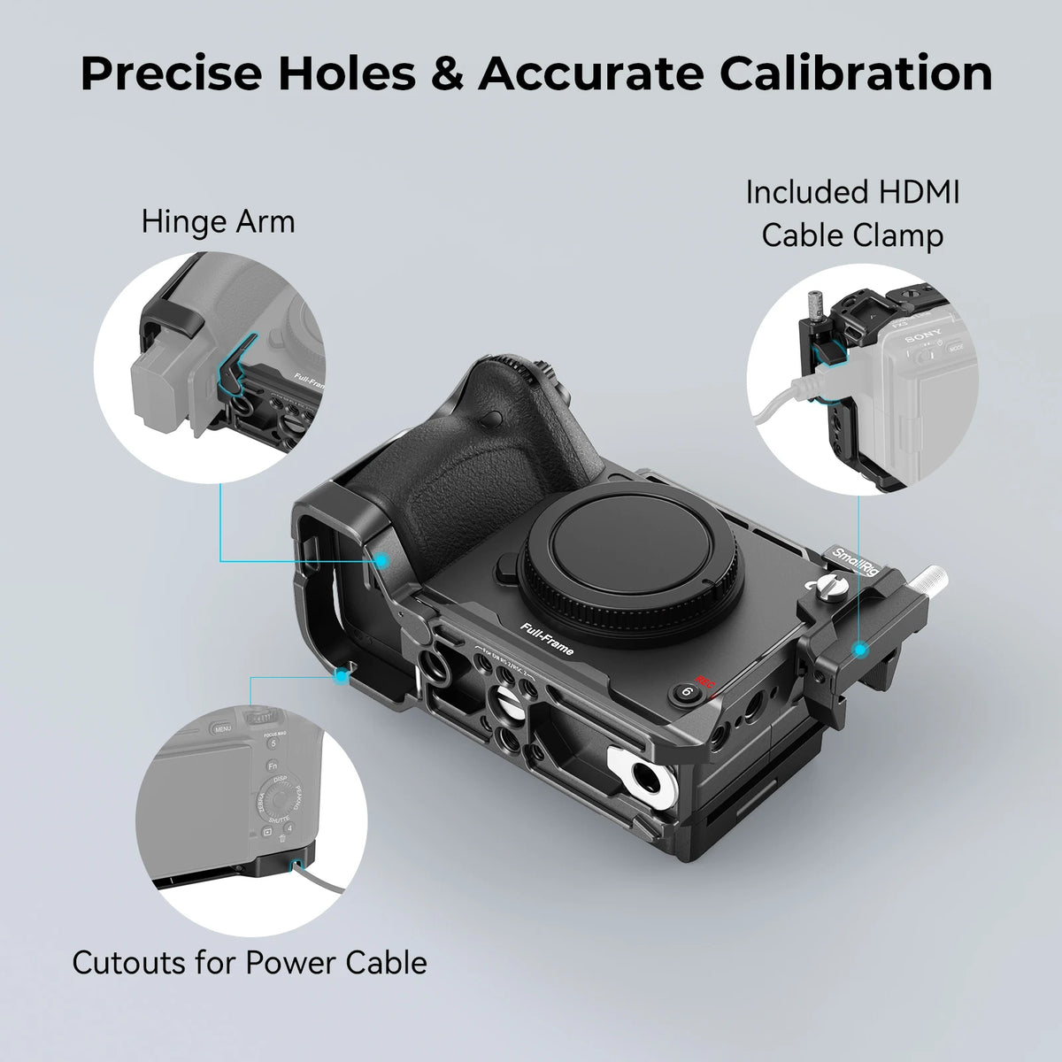 Cage SmallRig 4183 pour Sony FX30/FX3, Kit de plate-forme de caméra avec serre-câble, Rail NATO, accessoires pour micro et lumière