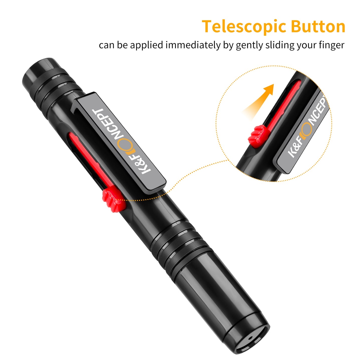 Kit de nettoyage 3 en 1 K & F CONCEPT souffleur d'objectif + stylo de nettoyage + chiffon de nettoyage haute qualité