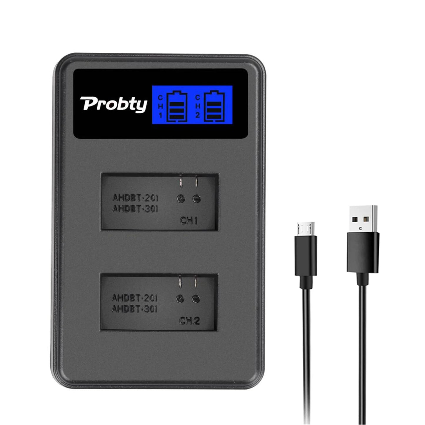Batterie probty pour GoPro Hero3 Hero 3 + chargeur double