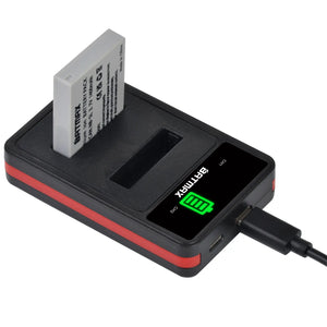 Batterie Batmax NB-5L NB 5L NB5L + chargeur LED double pour Canon Powershot S100 SX200 SX210 IS SX230 HS SD790 SD850 SD890