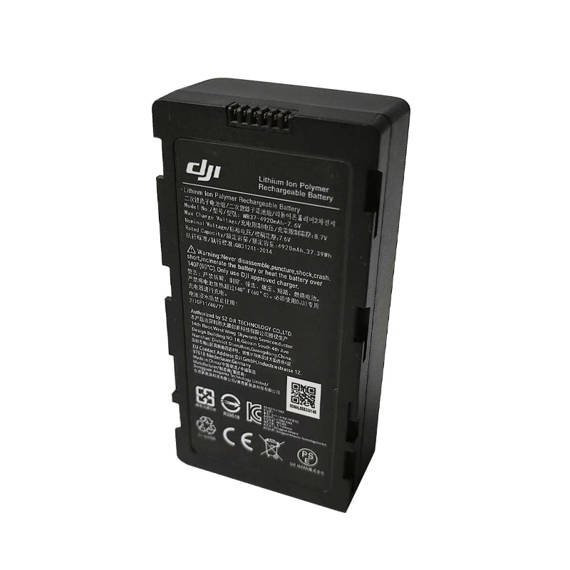 Batterie originale WB37 pour DJI Phantom 4 RTK MG-1P M210 M600 FPV T16 T20 T25P T30 T40 T50 T60 T70 T100 batterie de télécommande