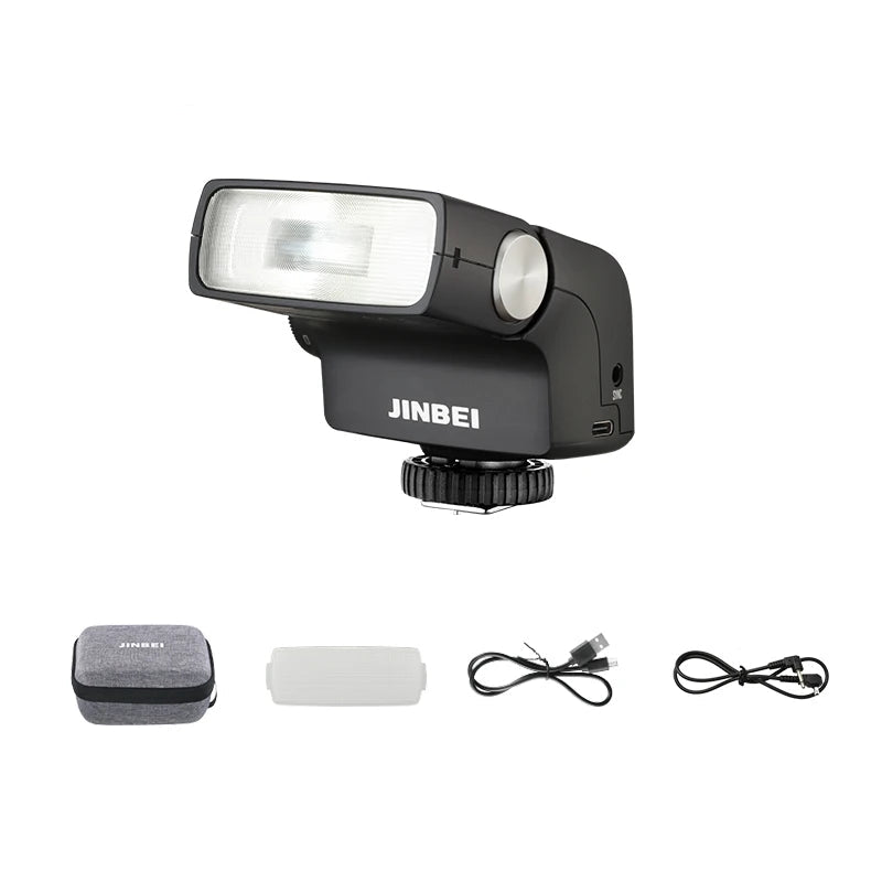 Flash rétro JINBEI HI-5 GN16 Speedlite 6000 ± 200K, 7 recycleurs, universel pour canon, Nikon, Sony, Fuji