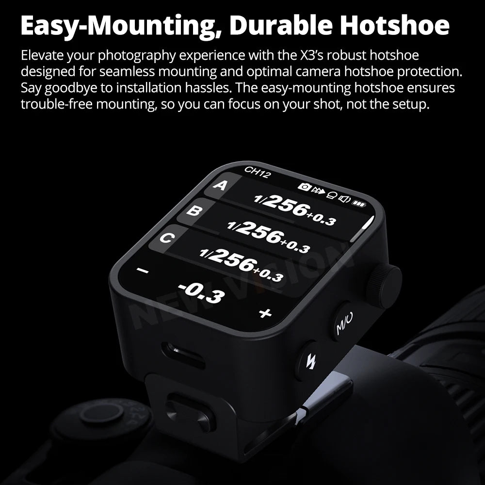 Déclencheur à distance Godox X3 2.4G Sans Fil Écran Tactile Flash pour Nikon Sony Canon Fujifilm...