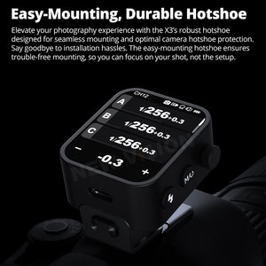 Déclencheur à distance Godox X3 X3-C X3-N X3-S X3-F X3-O 2.4G Sans Fil Écran Tactile pour Nikon Sony Canon Fujifilm...