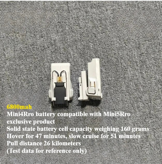 Batterie modifiée de grande capacité pour drone Dji mini 5 Pro, 5200mah/5600mah/9000mah/8400mah