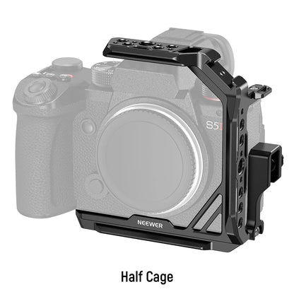 Cage pour Panasonic LUMIX S5 II/S5 IIX G9 II avec pince de câble HDMI, base Arca QR