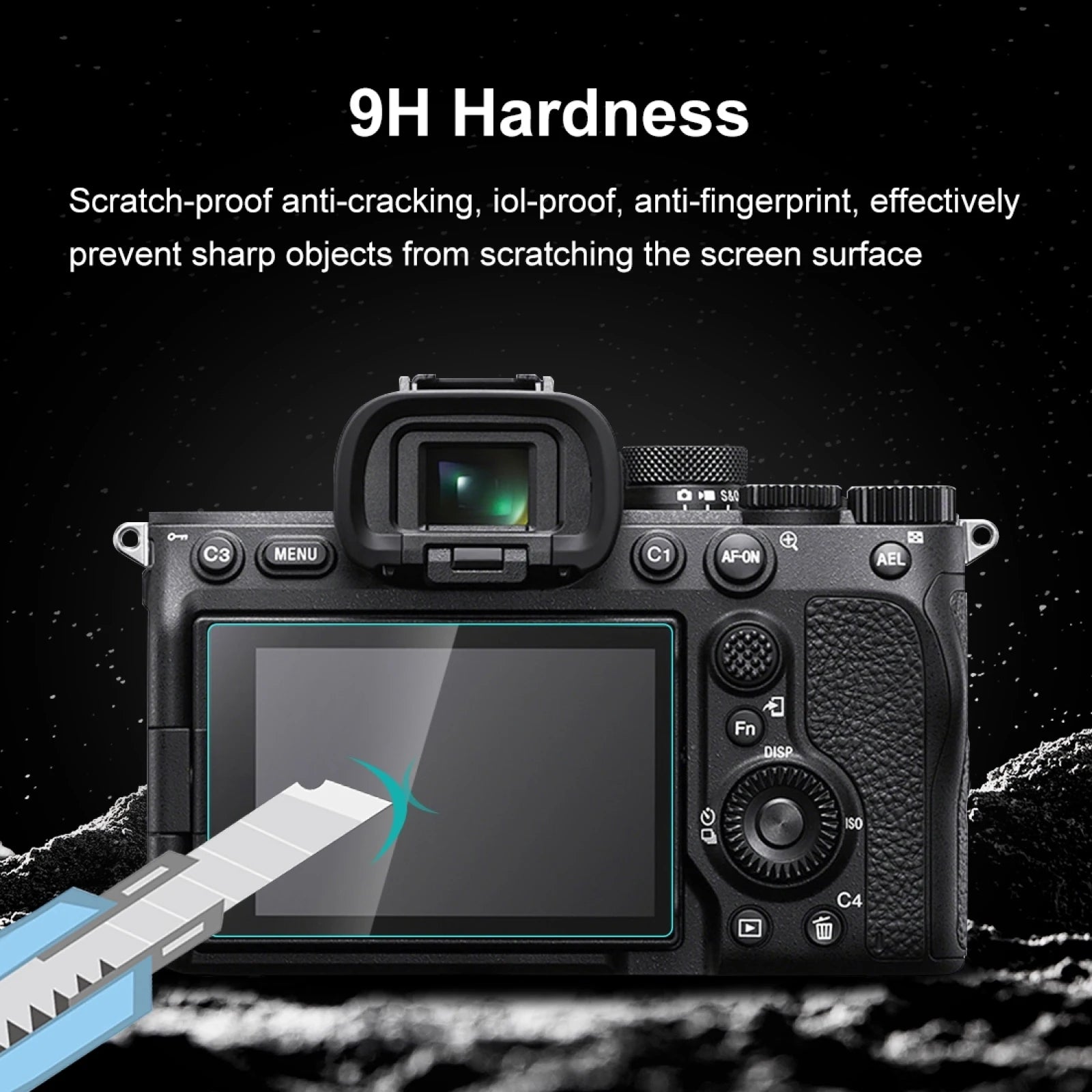 Verre trempé de protection PULUZ 2.5D 9H pour Sony Alpha 7 IV / A7 IV / A7M4