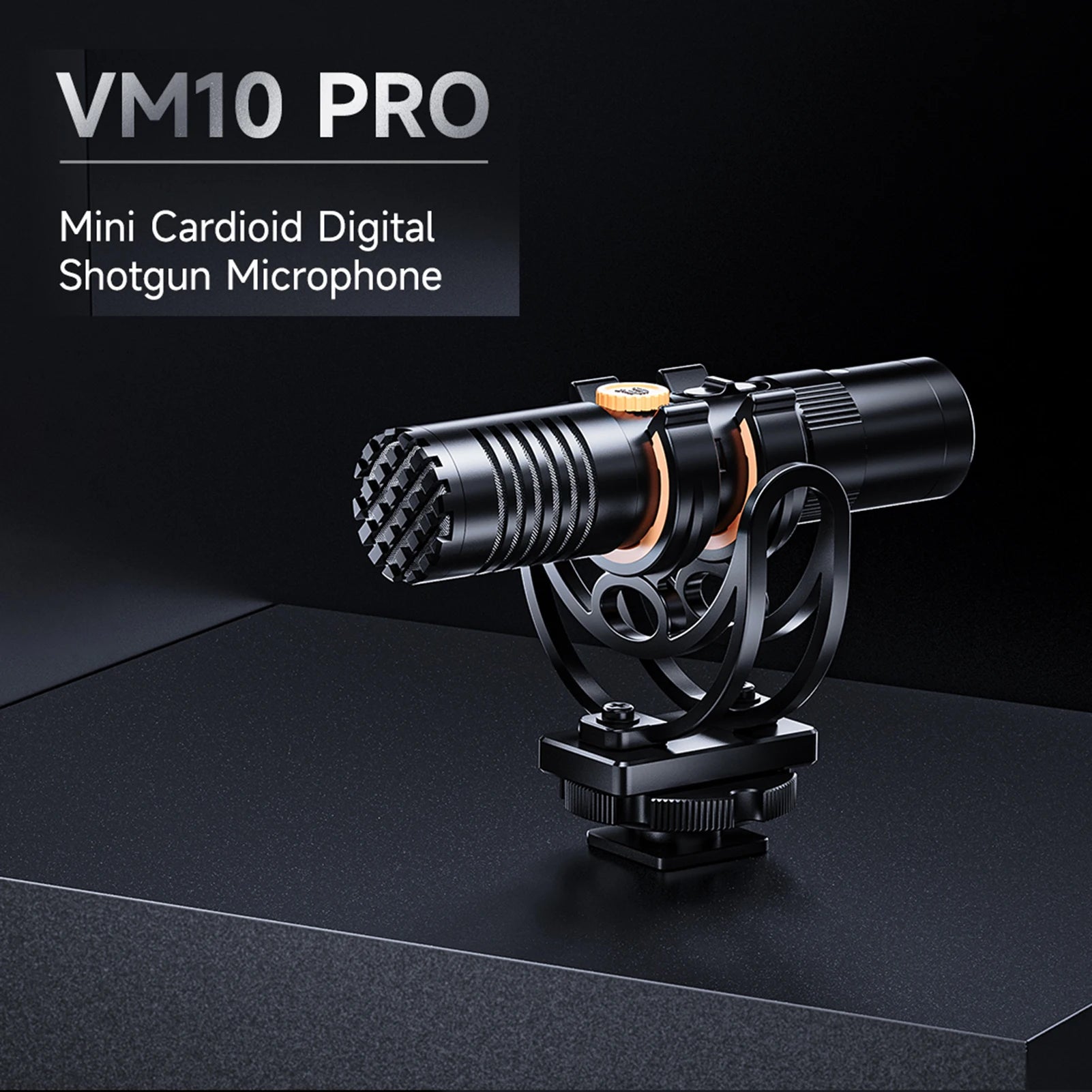 Microphone COMICA VM10 PRO, port de 3.5mm, support antichoc et pare-vent pour reflex, camera...