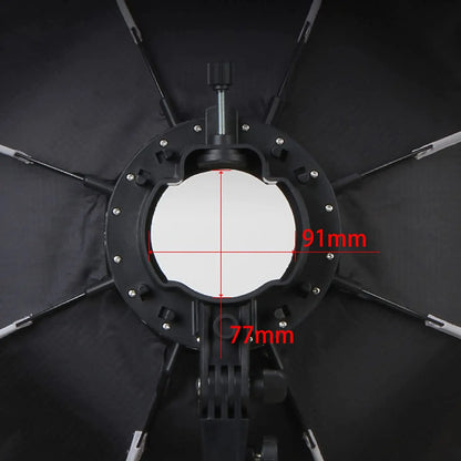 Softbox TRIOPO 55cm 65cm 90cm 120cm Octagone trépied pliable avec poignée pour Flash universel, Godox V860III V1 AD200Pro...