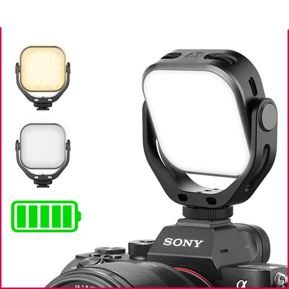 Lampe vidéo LED Portable et réglable Ulanzi VL66 avec support de montage rotatif à 360 degrés, rechargeable pour reflex