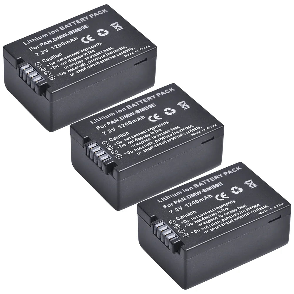 Batterie + chargeur Aspern DMW-BMB9 DMW BMB9 BMB9E pour Panasonic Lumix DC-FZ82 FZ70 FZ60 FZ100 FZ150 FZ40 FZ45 FZ47 FZ48
