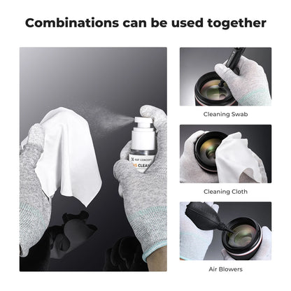 Liquide nettoyant professionnel K & F Concept pour appareil photo reflex numérique, pour objectifs, capteur CCD/CMOS 15ml