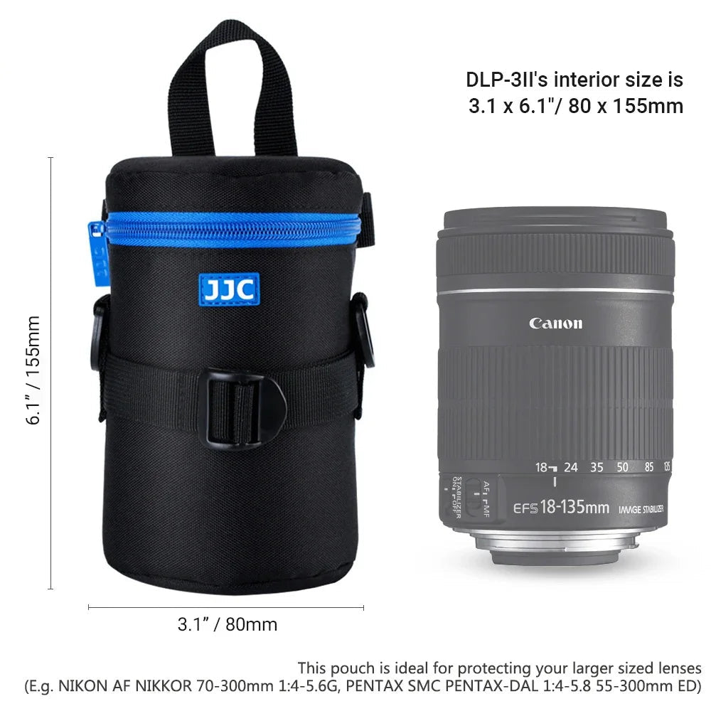 Housse pour objectif JJC de luxe hermétique pour Canon Nikon Sony Olympus Fuji...
