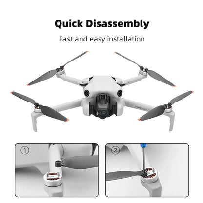 4 paires Hélice 6030F pour Drone DJI MINI 4 PRO, avec tournevis