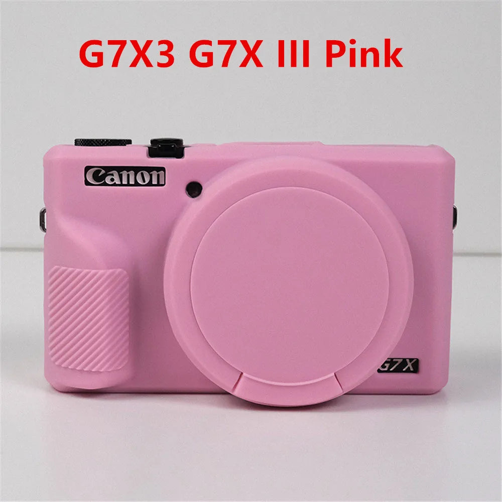 Housse silicone de protection anti-choc pour Canon G7X Mark II III G7XII G7X2 G7XIII G7X3