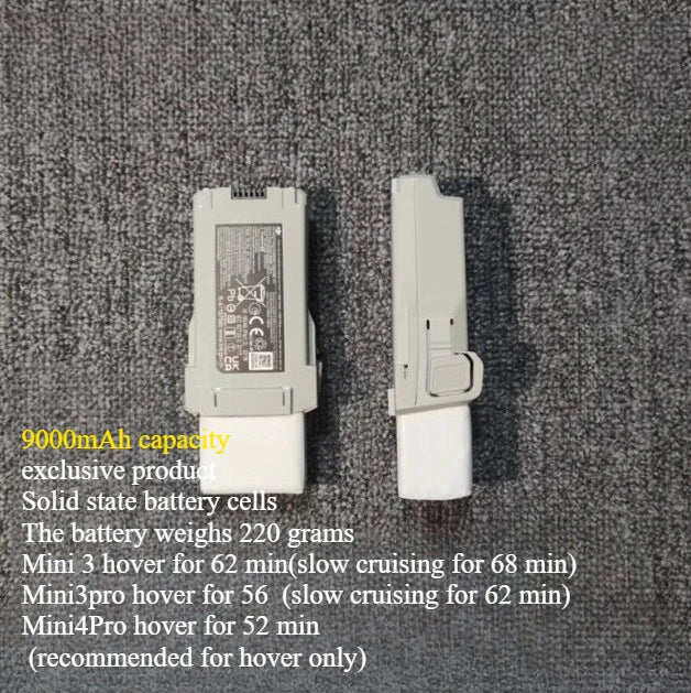 Batterie modifiée de grande capacité pour drone Dji mini 5 Pro, 5200mah/5600mah/9000mah/8400mah