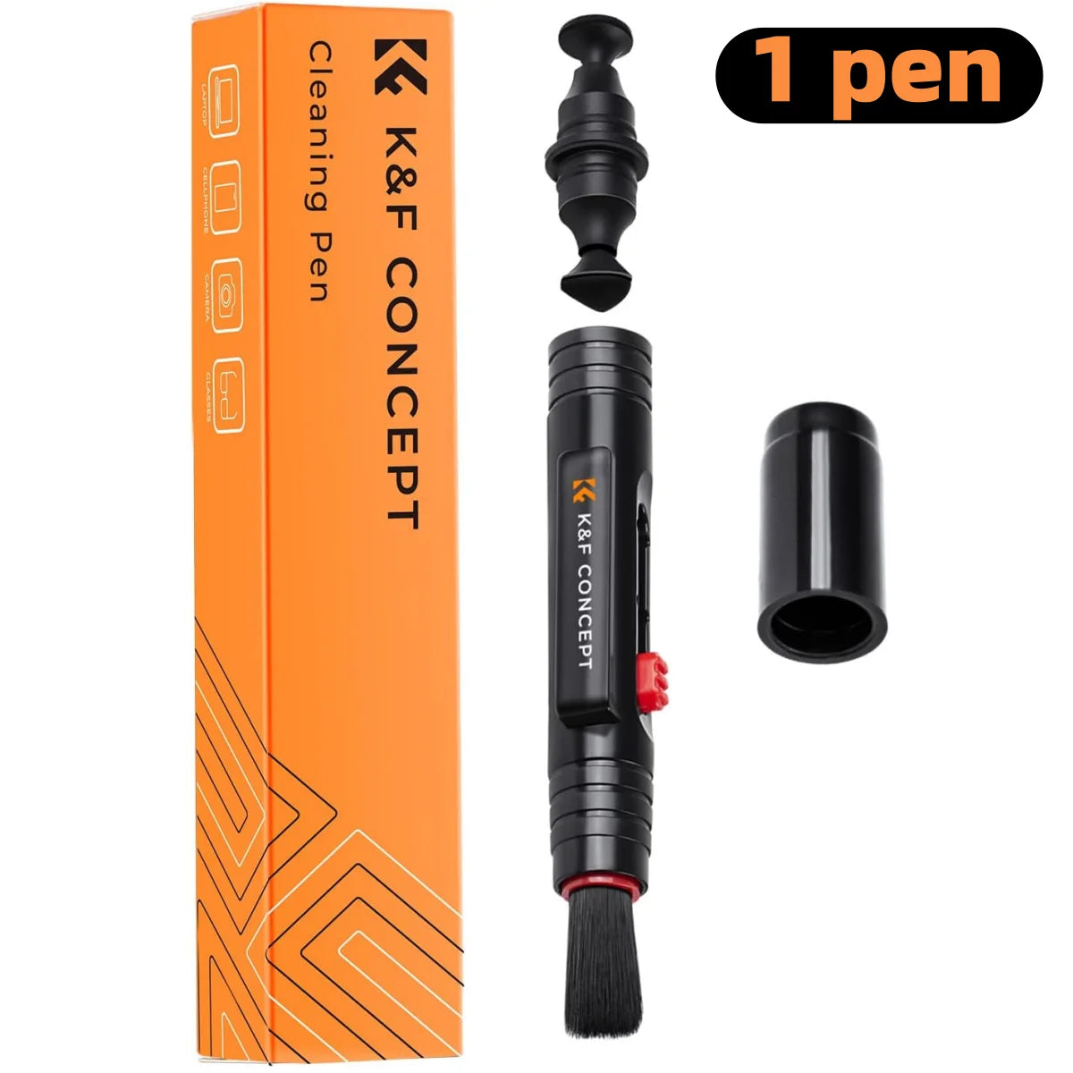 Stylo de nettoyage d'objectif d'appareil photo K&F CONCEPT