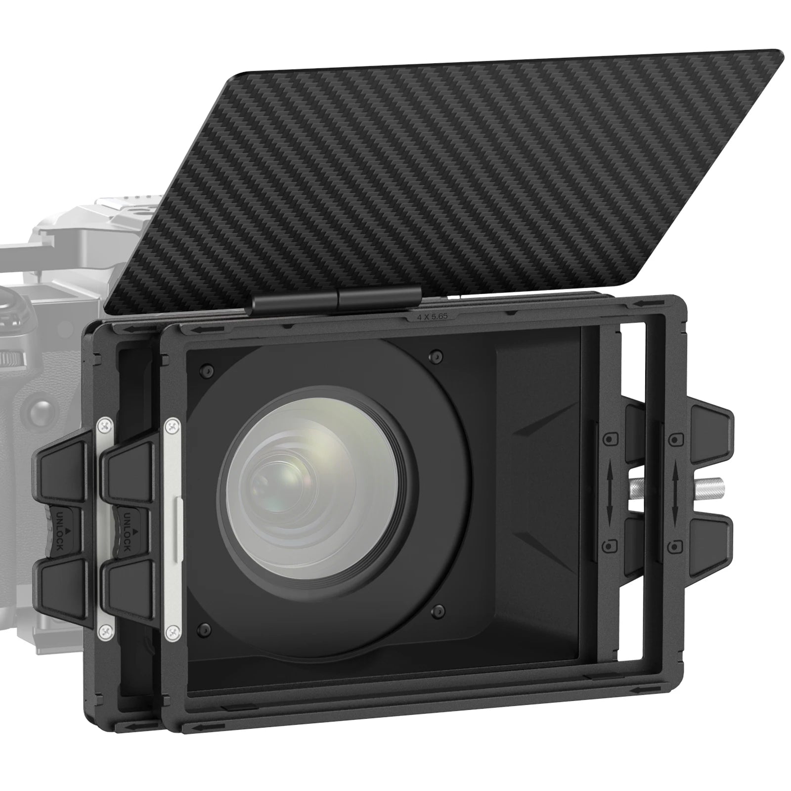 Boite à filtre NEEWER avec plateau filtrant 4 "x 5.65" en Fiber de carbone pour appareil photo reflex numérique sans miroir, compatible avec objectif 67/72/77/82mm