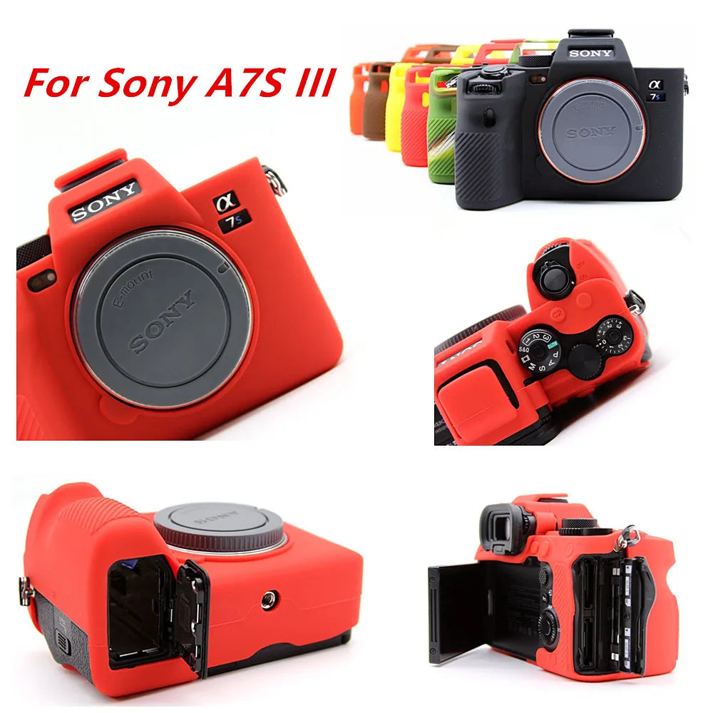 Housse silicone de protection anti-choc pour Sony A6700 A7IV ZV-E10 ZV-1 ZV1F A7c A9 A7R A7 A7S III IV A7III A7RIII A7RIV A9II ZV1II