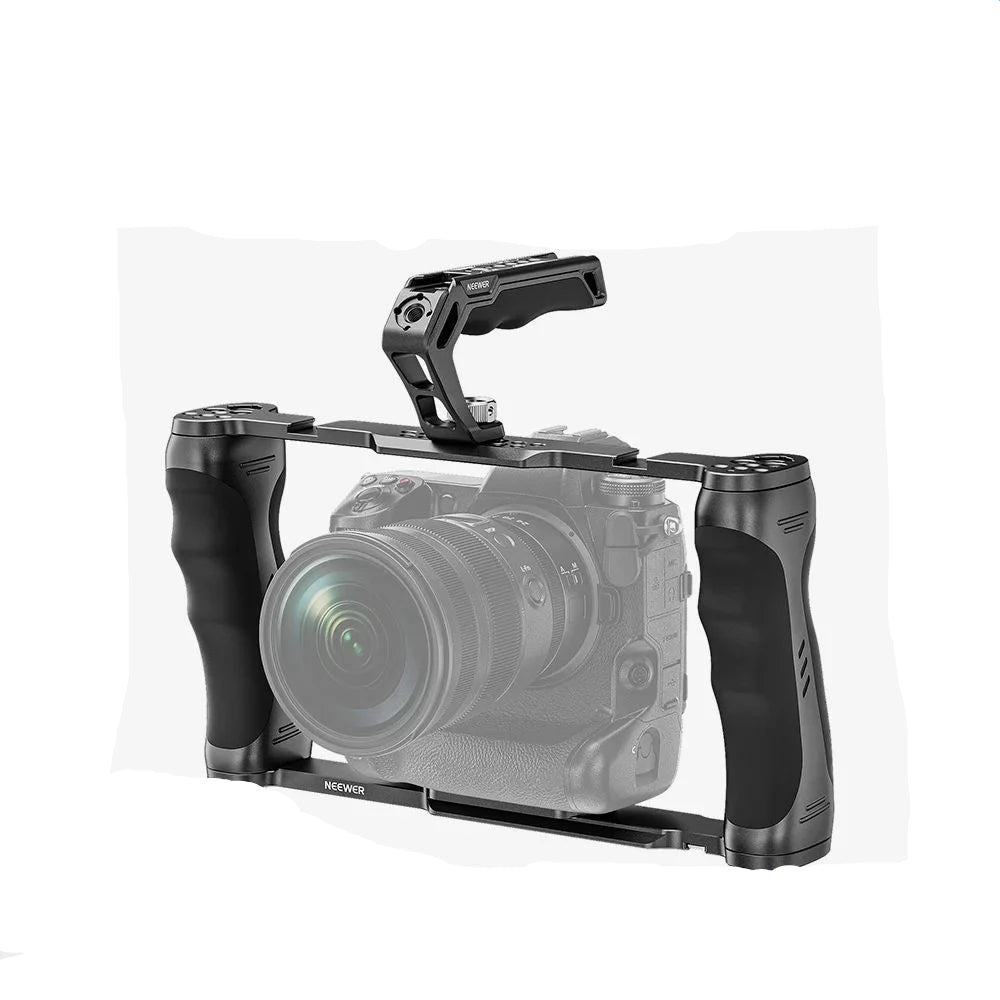 Cage universelle + poignée Neewer ARRI 3/8 ", plate-forme vidéo, base de type Arca