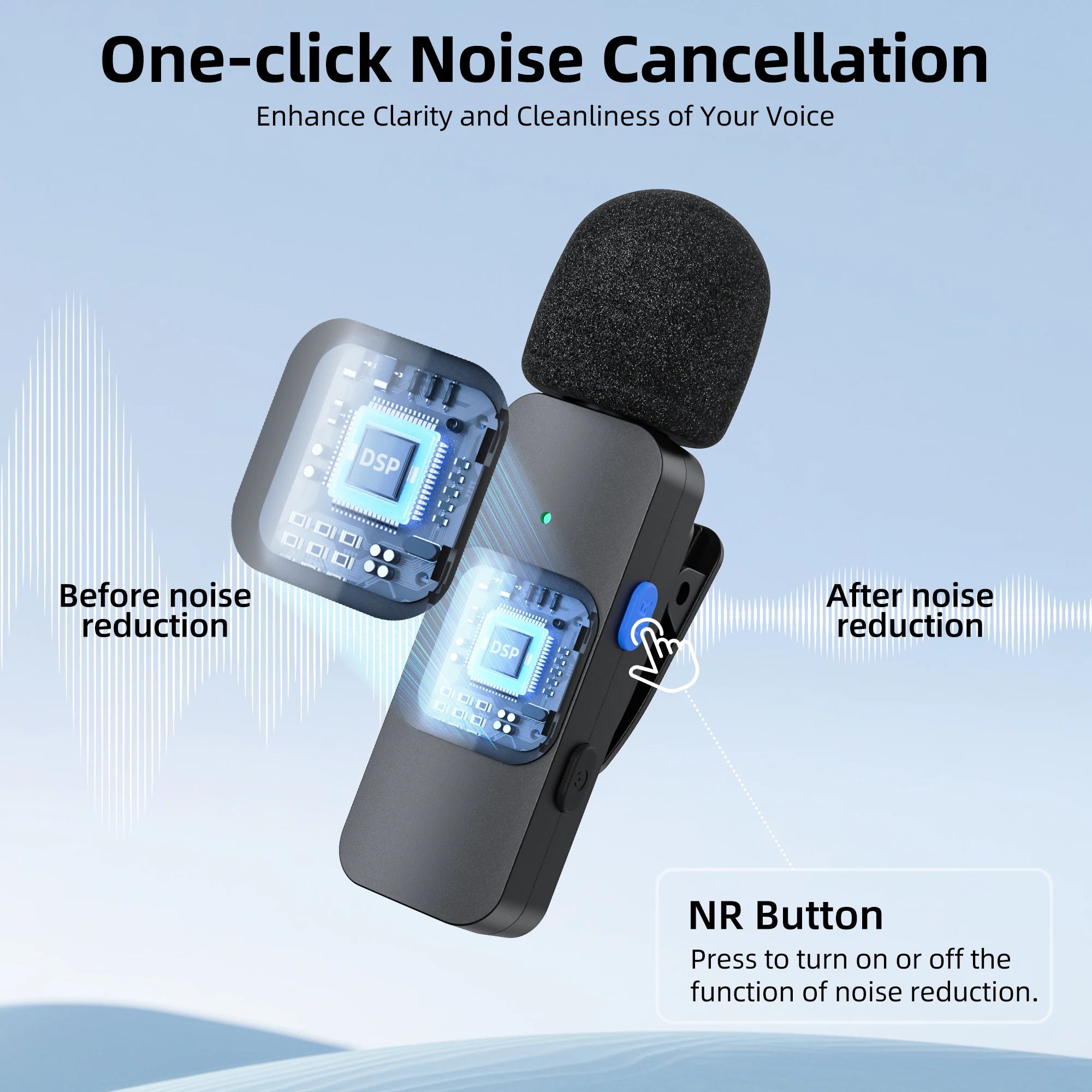 Mini Microphone Lavalier professionnel sans fil BOYA BY-V pour iPhone, iPad, Android, reflex, caméra, diffusion en direct, enregistrement de jeu, Interview, Vlog...