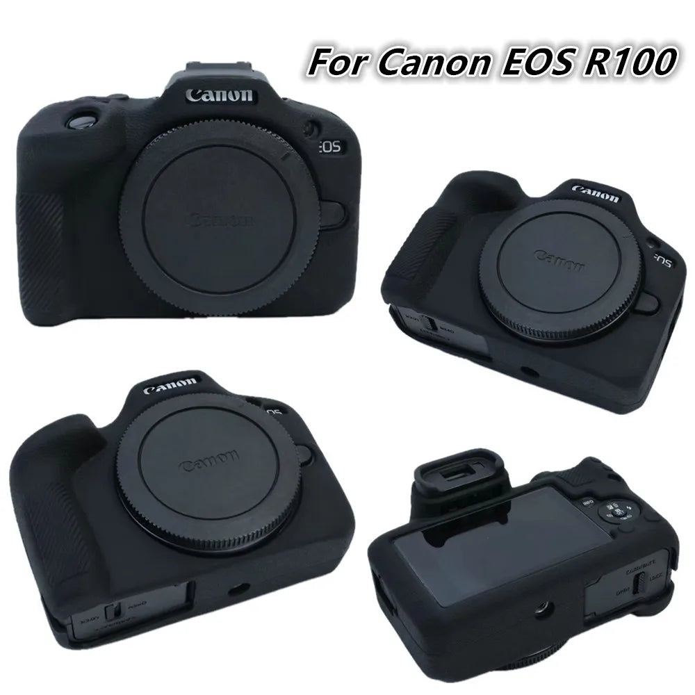 Housse silicone de protection anti-choc pour Canon EOS R100 R6 Mark II R6II R10 R7 R5 RP R 60D 77D