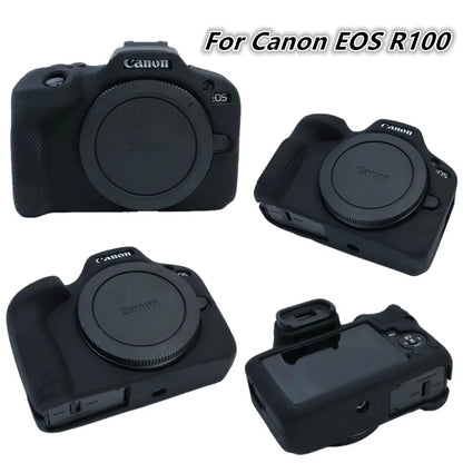 Housse silicone de protection anti-choc pour Canon EOS R100 R6 Mark II R6II R10 R7 R5 RP R 60D 77D