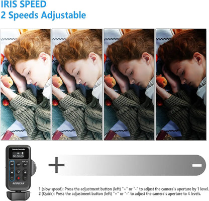 Télécommande AODELAN ZC-3 pour caméra camescope Sony et Canon sans fil LANC 2.5mm vidéo Zoom, mise au point, IRIS et enregistrement