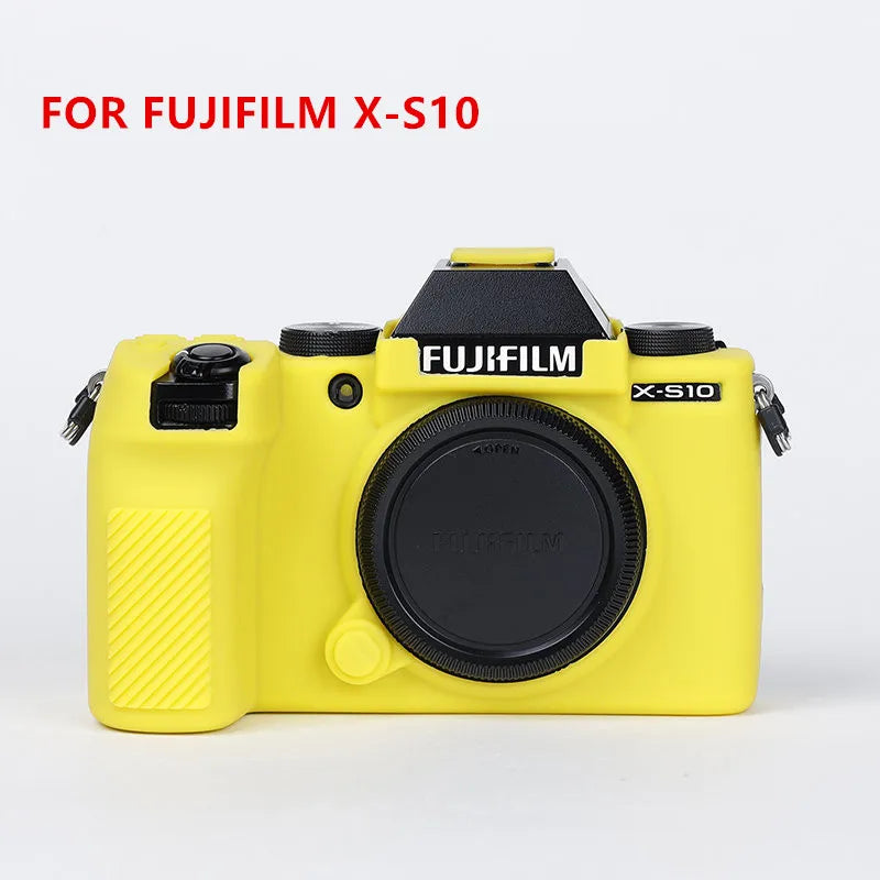 Housse silicone de protection anti-choc pour Fujifilm X-S10 XS10 X100V X-T200 X-T100 XT200 XT4 X-T4 X-T3 X-T30 XT30 X-A7 XA7 X-T20 X-T10 XT100