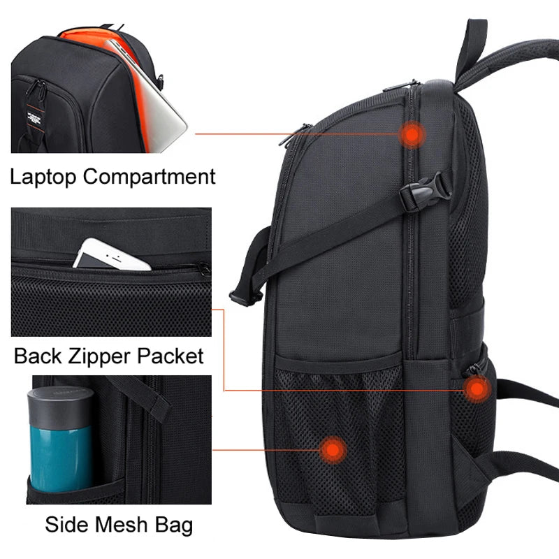 LigthtPro TS39 Large Capacity Waterproof Camera Backpack