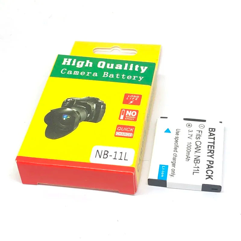 Batterie générique NB-11L NB11LH NB 11L 11LH + chargeur pour Canon PowerShot A2300 A2400 A2600 A3400 A3500 A4000 A4050 SX400 SX410 SX420 IS
