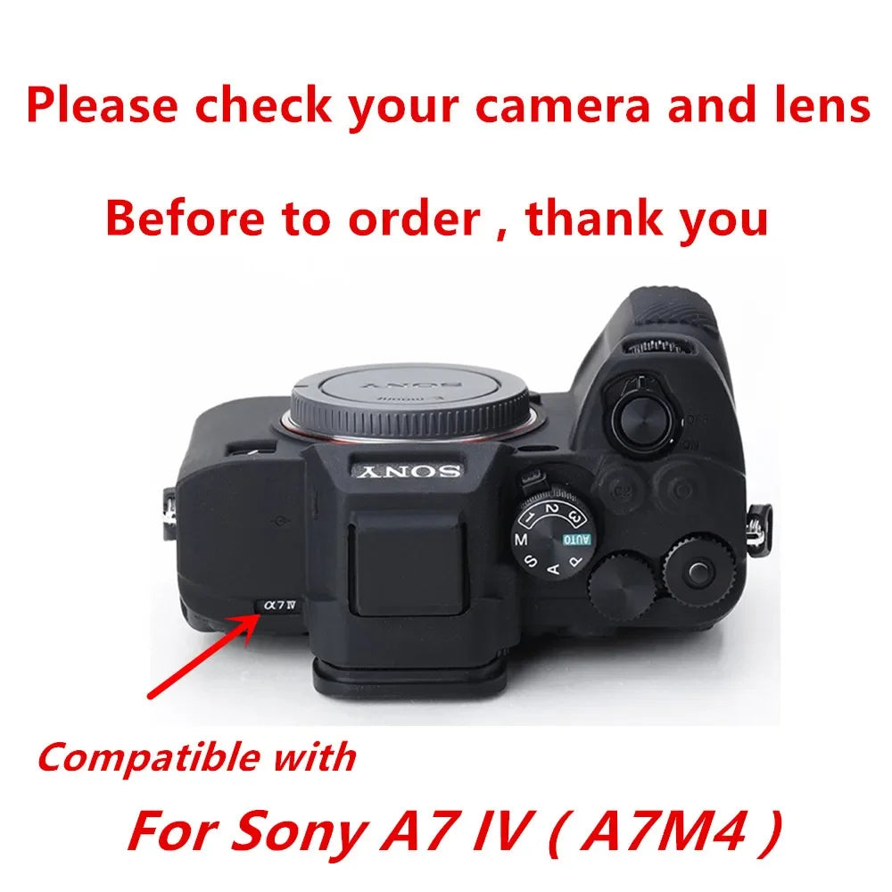 Housse silicone de protection anti-choc pour Sony A7 IV A7IV A7M4
