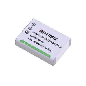 Bateria Batmax 2200mAh NP-95 NP 95 NP95 + carregador USB LCD per a càmera 3D Fujifilm X30 X100 X100S X100T XS1 FinePix F30 F31