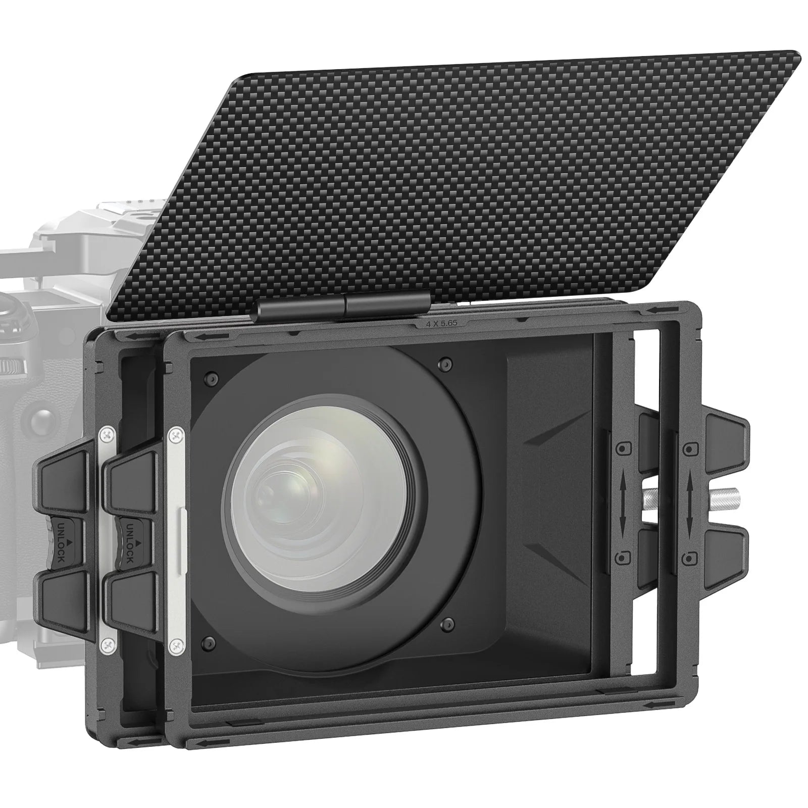 Boite à filtre NEEWER avec plateau filtrant 4 "x 5.65" en Fiber de carbone pour appareil photo reflex numérique sans miroir, compatible avec objectif 67/72/77/82mm