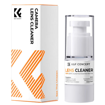 Liquide nettoyant professionnel K & F Concept pour appareil photo reflex numérique, pour objectifs, capteur CCD/CMOS 15ml