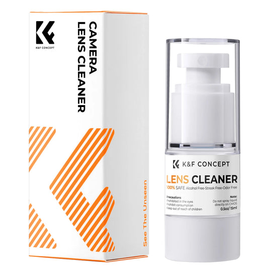 Liquide nettoyant professionnel K & F Concept pour appareil photo reflex numérique, pour objectifs, capteur CCD/CMOS 15ml