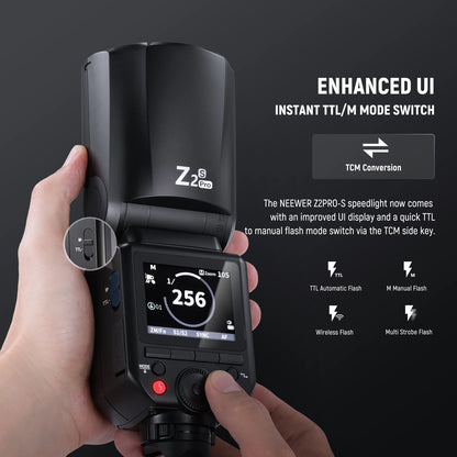 Flash NEEWER Z2 PRO 2.4G TTL pour Sony/Nikon/Canon