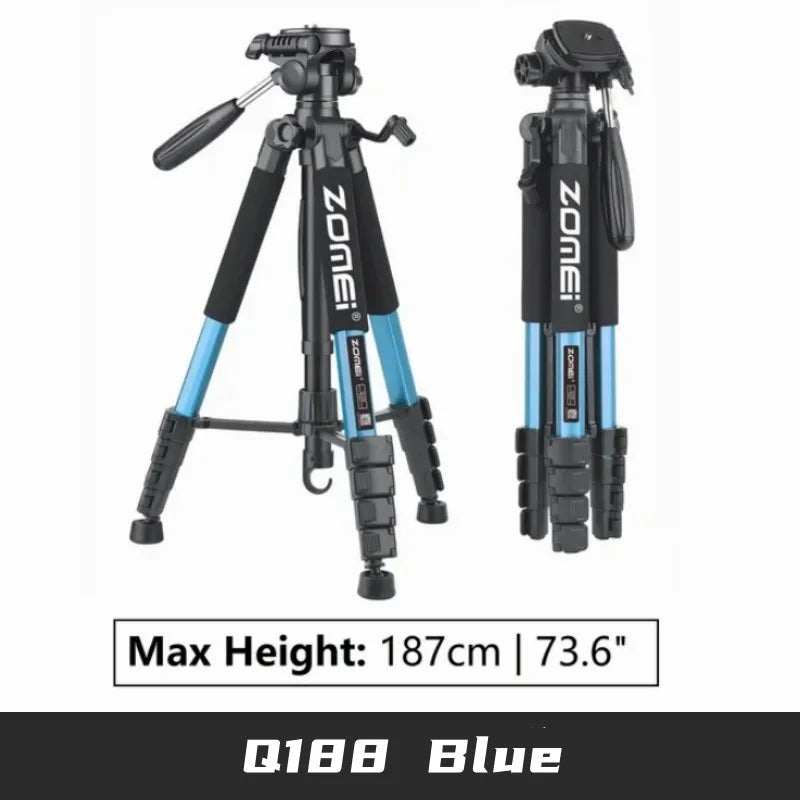 Trépied ZOMEI Q188 trépied Portable 1.8M pour appareil photo