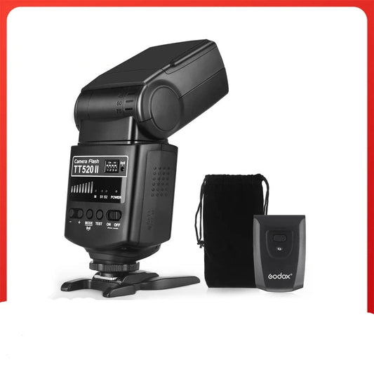 Flash Godox TT520 Ⅱ Speedlite + déclencheur AT-16  sans fil 2.4G