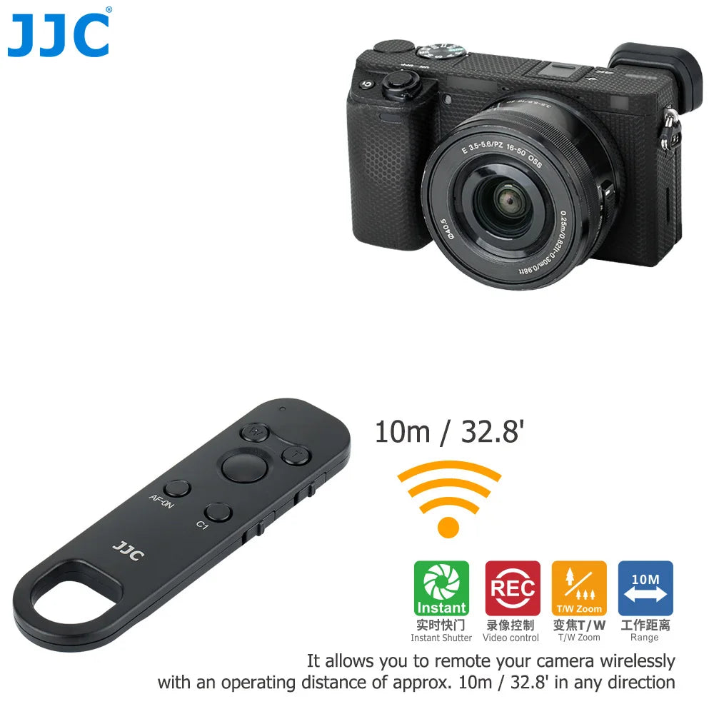 Télécommande JJC RMT-P1BT Bluetooth pour Sony A7R V A7IV A7III A7 IV A7 III A7CR A6400 A7CR ZV-E1 ZV-E10 ZV-1 FX30