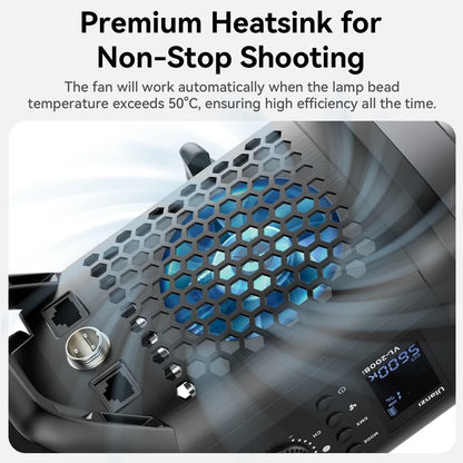 Eclairage LED studio Ulanzi VL-200Bi 200W bicolore réglable continu sans fil APP contrôle pour Studio