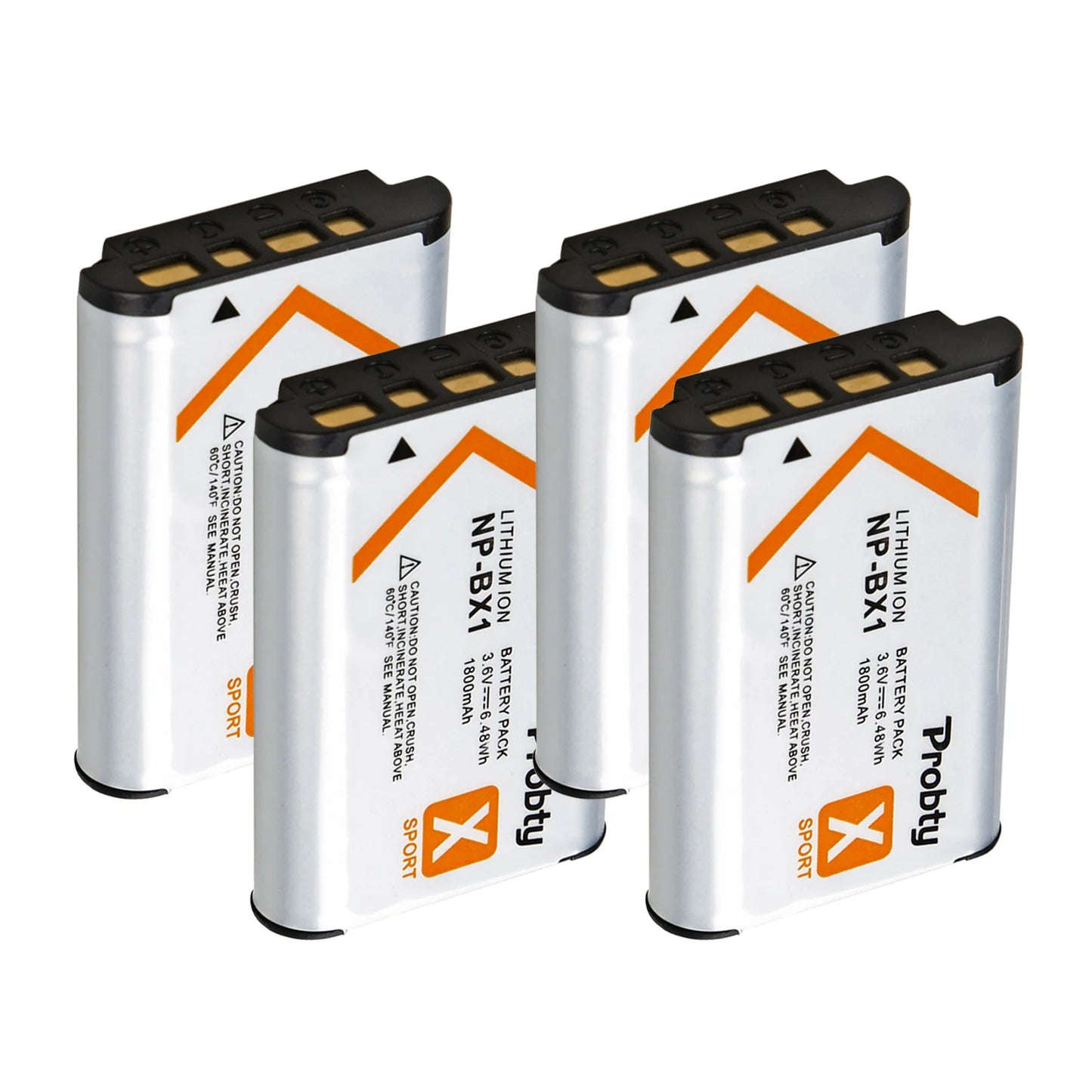 Batterie + chargeur rapide Probty NP-BX1 NP BX1 Bx1 1800mAh pour Sony ZV-1 ZV-1F DSC-RX100 WX500 HX300 AS300 M3 M2...