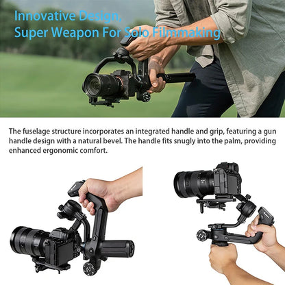 Stabilisateur FeiyuTech SCORP 2 pour appareil photo, écran tactile 2.5 kg max pour canon sony