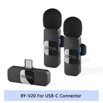 Mini Microphone Lavalier professionnel sans fil BOYA BY-V pour iPhone, iPad, Android, reflex, caméra, diffusion en direct, enregistrement de jeu, Interview, Vlog...