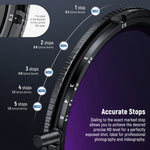 NEEWER True Colors Variable ND Filter ND2-ND32 and CPL, 2 in 1 Adjustable Circular Polarizing and Neutral Density Filter