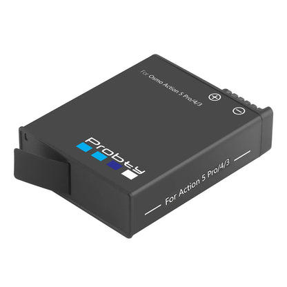 Batterie et chargeur Probty pour DJI Osmo Action 6 Action 5 Pro Action 4/3 Osmo 360 2200mAh