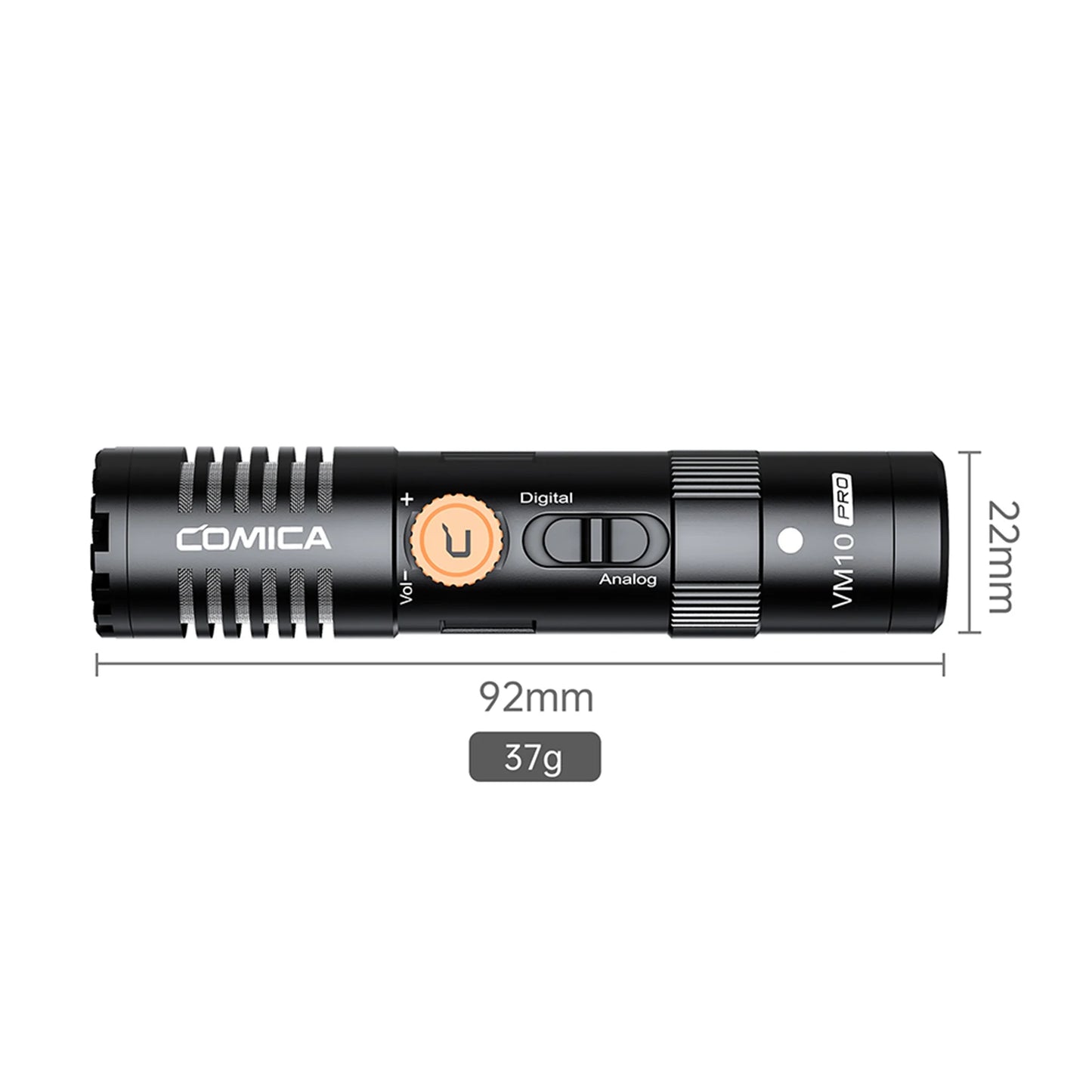 Microphone COMICA VM10 PRO, port de 3.5mm, support antichoc et pare-vent pour reflex, camera...