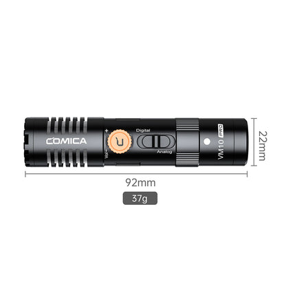 Microphone COMICA VM10 PRO, port de 3.5mm, support antichoc et pare-vent pour reflex, camera...